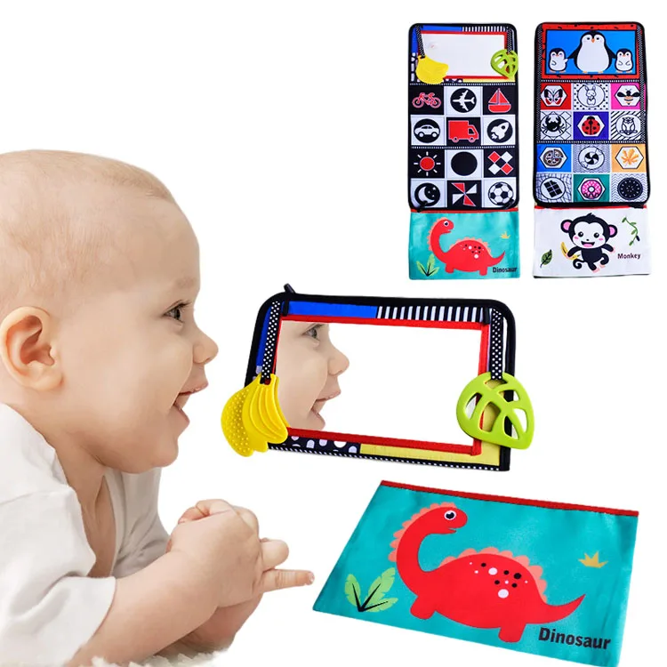 Montessori Development Baby Mirror Tummy Time Toys for Babies