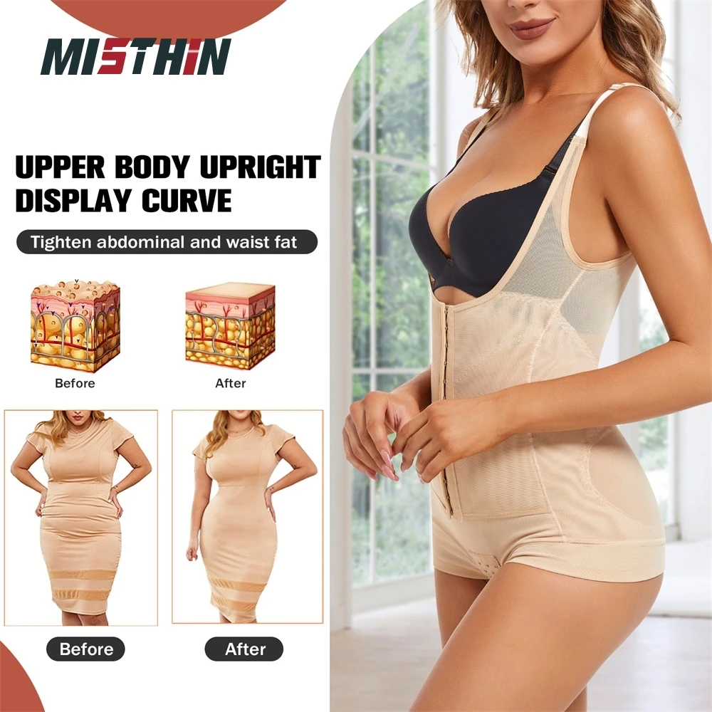 Wholesale Corset Faja Shoulder Strap Shaping Body Vest Panties Girdles Belly Tummy Control Shapewear Waist Trainer Shaper details