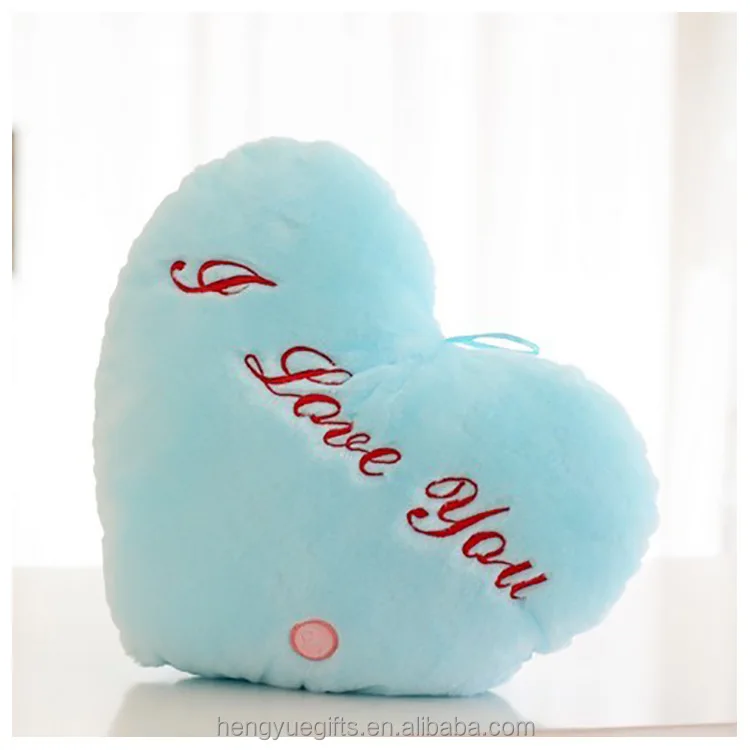 Valentine's Day Creative 34CM Glowing Pillow Led Light Colorful Luminous Stars Plush Toys For Kids Children
