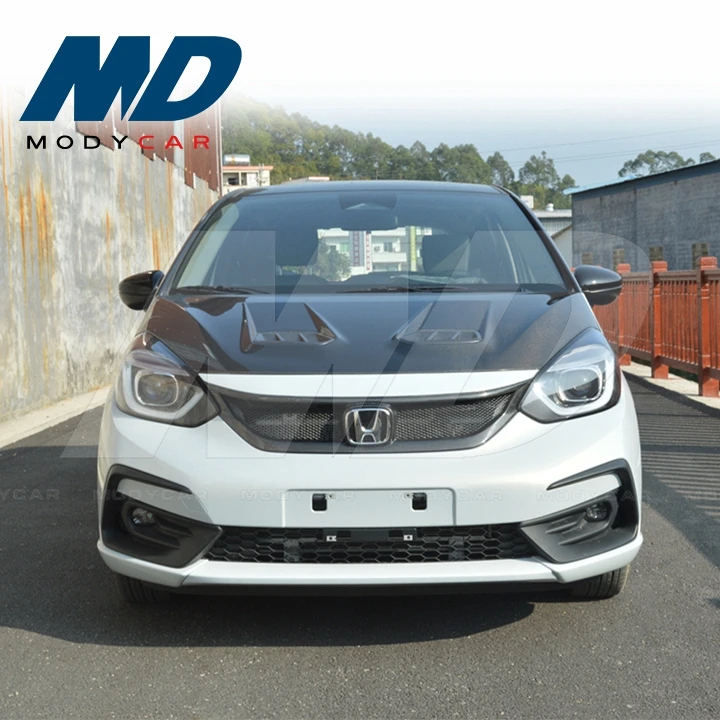 Modycar2 Style Carbon Fiber Hood For 2021 Honda Fit Jazz Gr9 Buy