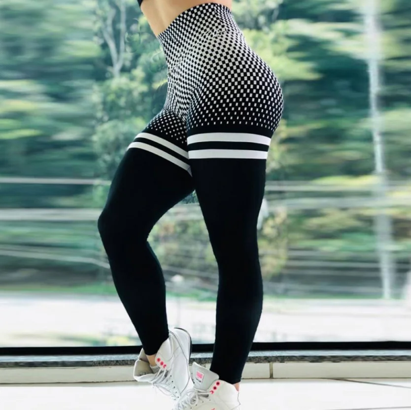 Leggings sin costuras de cintura alta Push up Leggins Deporte