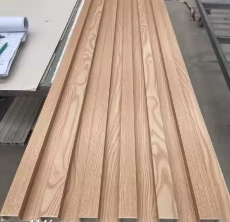 Interior Decor Iso Board Easy Installation Tv Background Pvc Wood Texture Effect Fluted Wall Panel Pvc 3d for Wall Sri Lanka