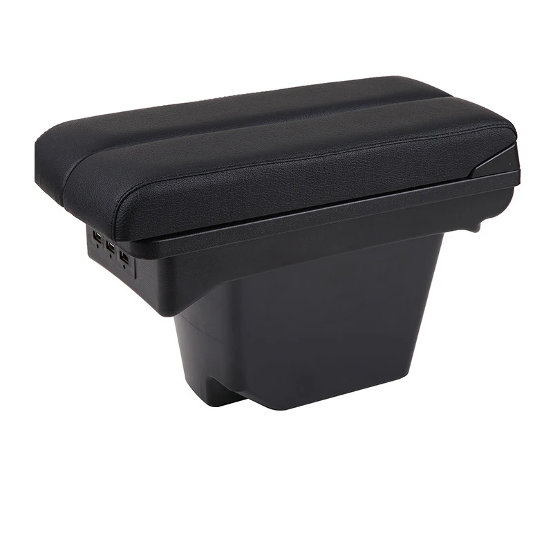 tiypeor new consul box armrest console with usb port functional cup holder  front storage for vehicle use-3