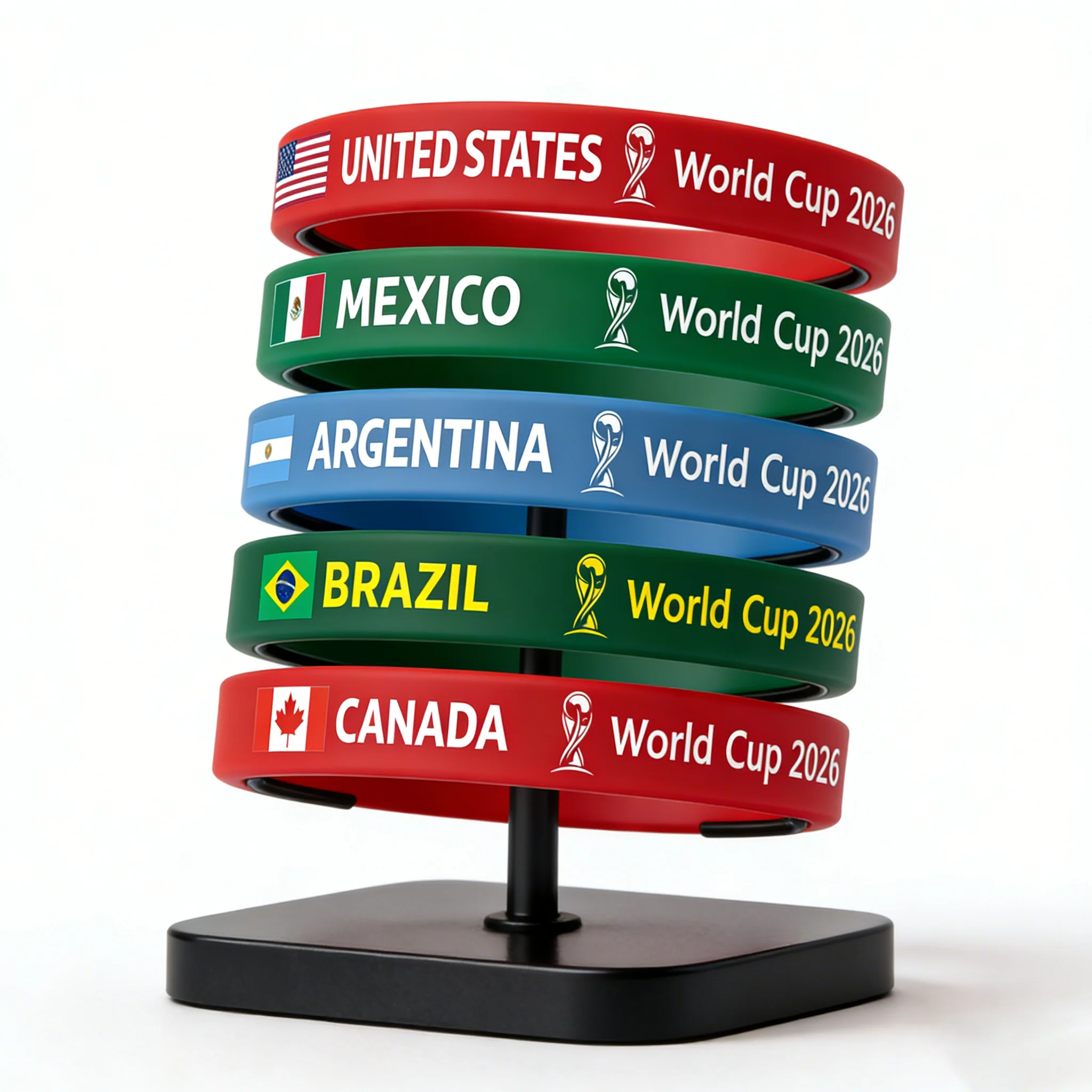 Souvenir Braccialetto Braccialetto Intrecciato Bandiera Silicone Catena Stati Uniti America, Braccialetto Fatto a Mano Moda USA per Uomo e Donna Regalo Speciale del Giorno
