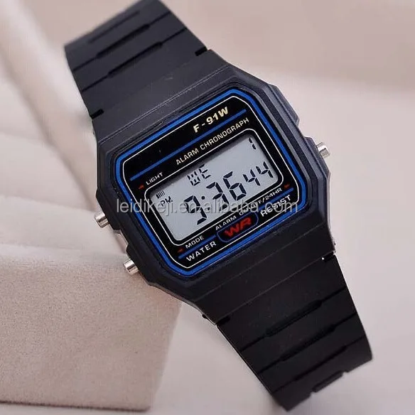 Fashion Luminous LED F91W Kids Watches Sports Electronic Watch Multi-function Ultra-thin Girls Students Child F-91w Watch