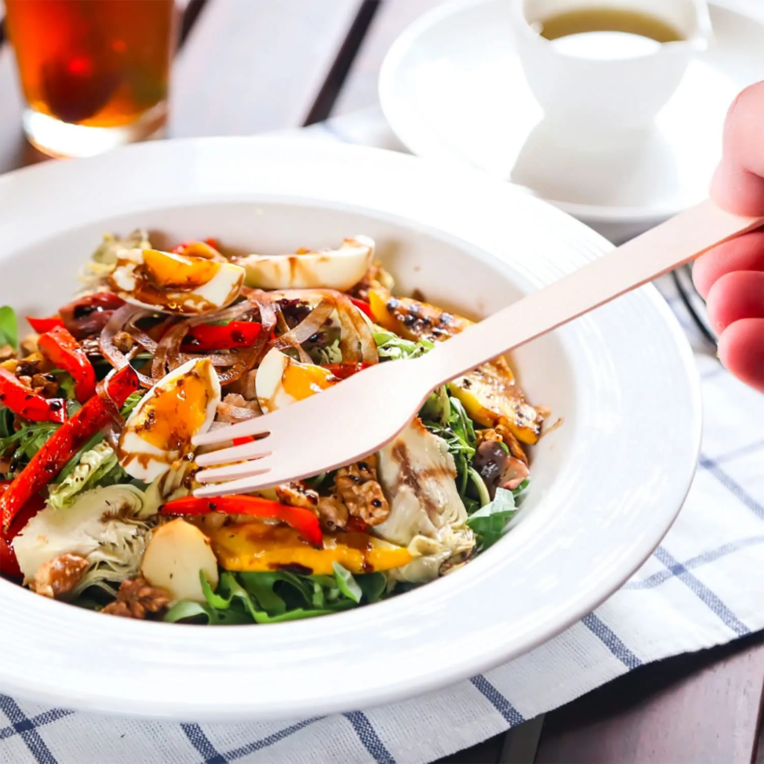 disposable wooden fork