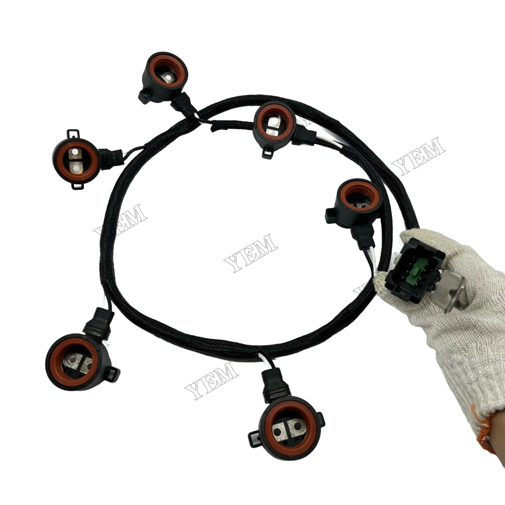 Fuel Injection Wiring Harness RE528609 for John Deere 6E-1504PL 524K-II Engine Rebuild Kit