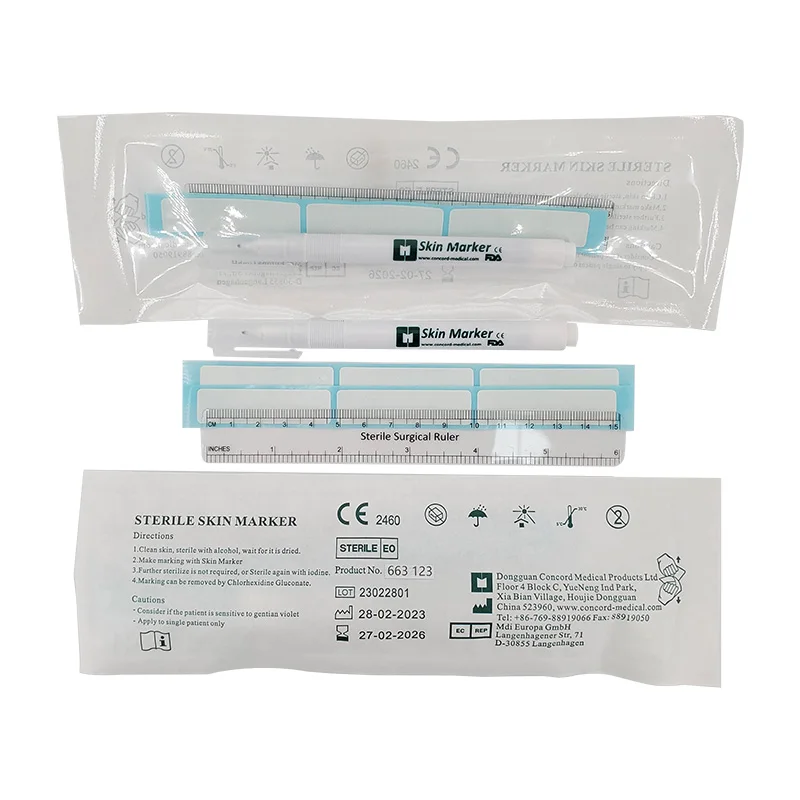 Professional Marker Pens Touch Medical Magic Marker Pens Use Body Marker for Surgical Labeling