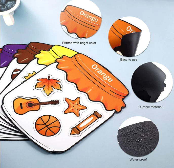 Magnetic Sorting Set Educational Magnet Color Baby Toddlers Kids Magnets