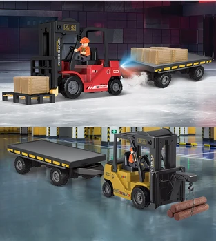 RC Forklift with Metal Carrier Slab - 2.4ghz Toy Vehicle