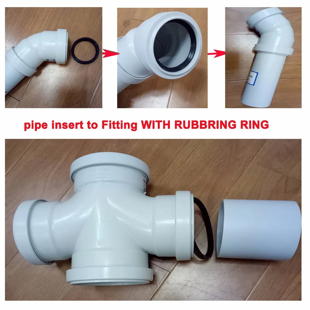 PP HTPP Polypropylene Material Large Diameter DN160 DN200 Pipe Fittings