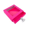 Rose red square drawer box
