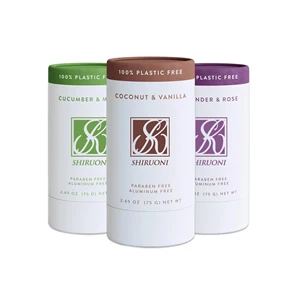 Private Label Vanilla Deodorant Stick Gentle Long Lasting Freshness Cucumber Mint Aluminum Free Baking Soda Deodorant Stick