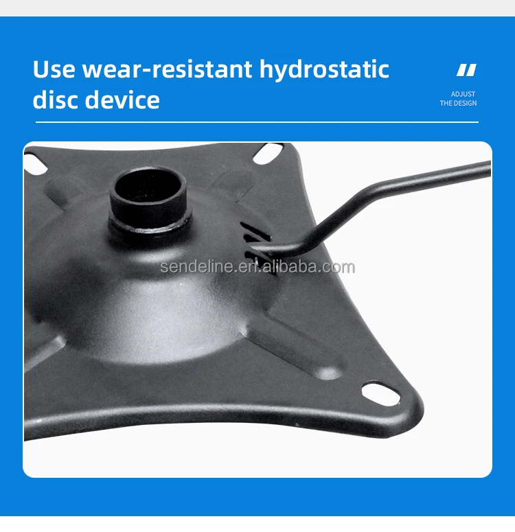 Durable Rotary Lift Chair Base with Adjustable Height 44mm - 61mm and 150/220*210mm Diameter