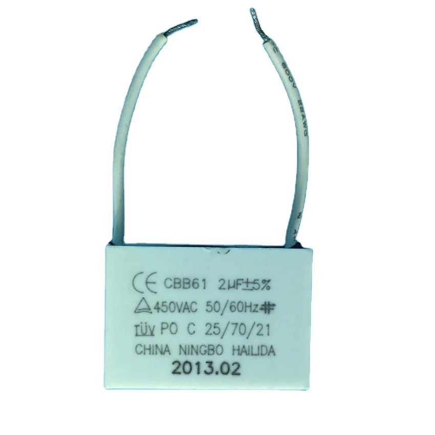 Source microfarad capacitor 400v cbb61 mfd uf mf with CE on