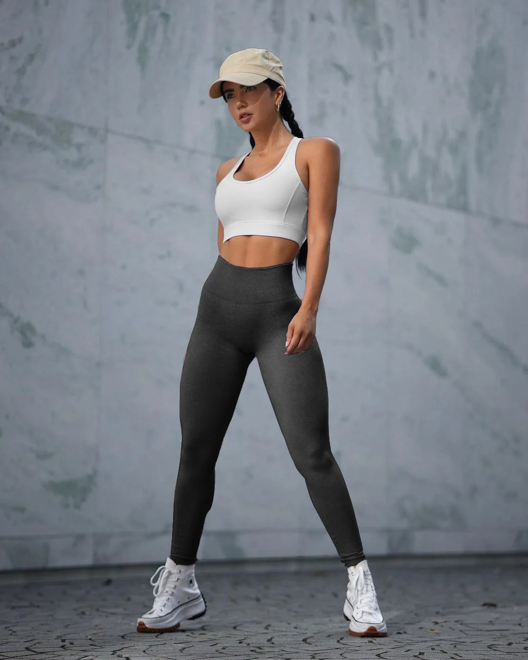 Toplook Solid Color High Waist Seamless 