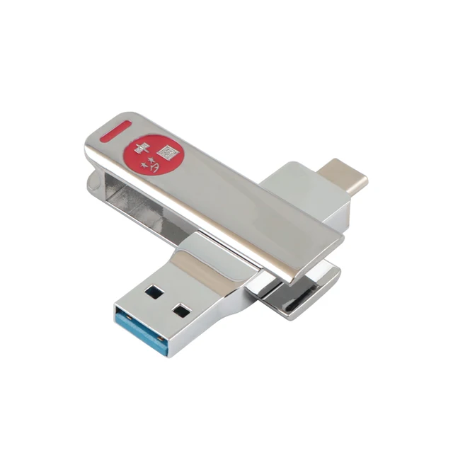 Fast Capacity 2 in 1 OTG Metal 2 Tb 1 512GB 256GB Type-C Micro Dual USB Flash Driver Suitable