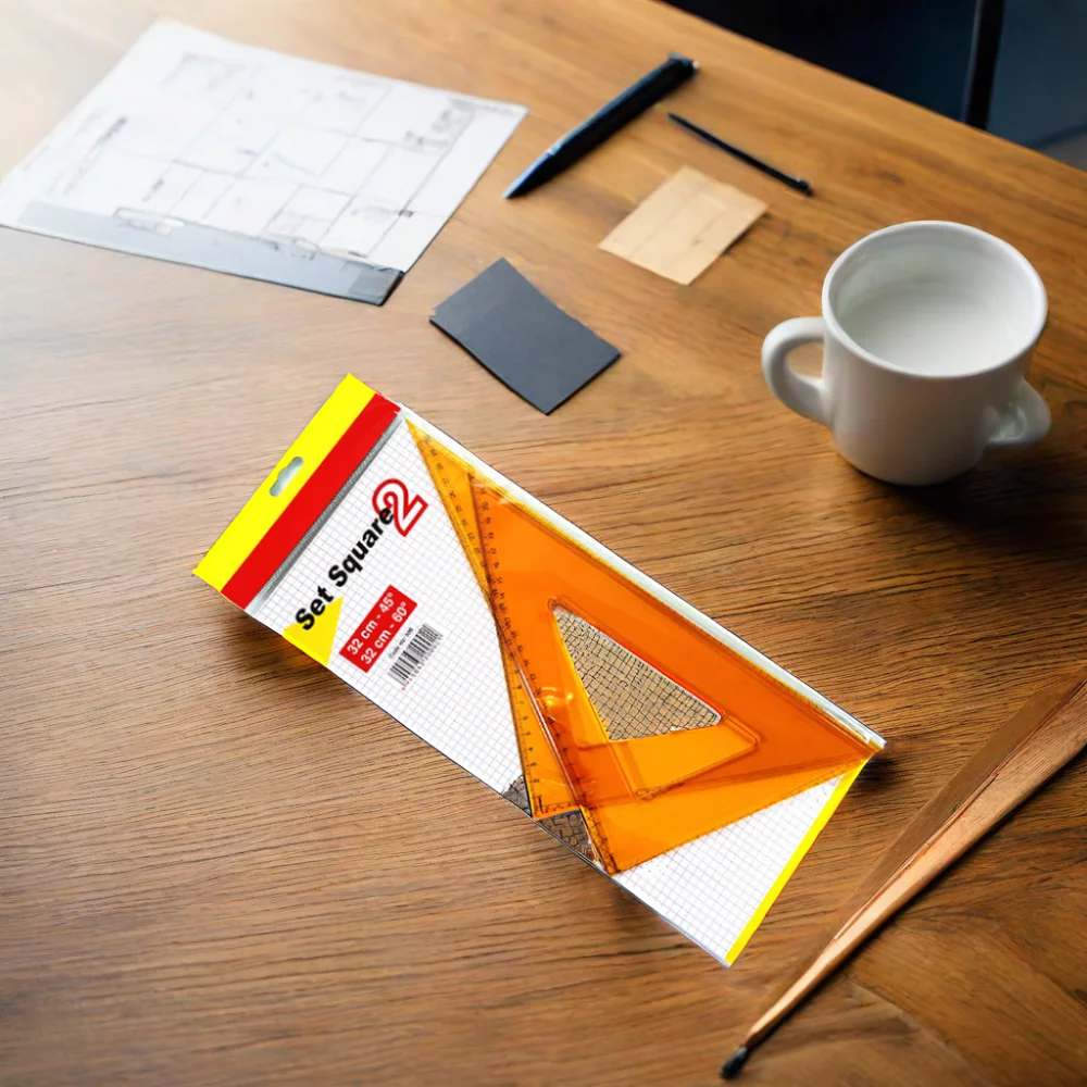 Triangle Ruler Square Set 30/60 and 45/90 Degrees 2-Piece Set for Rulers Category