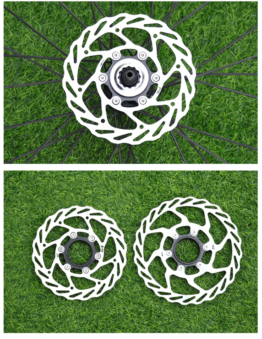 Bicycle Center Lock Disc Brake 140/160/180mm Lightweight Good Heat