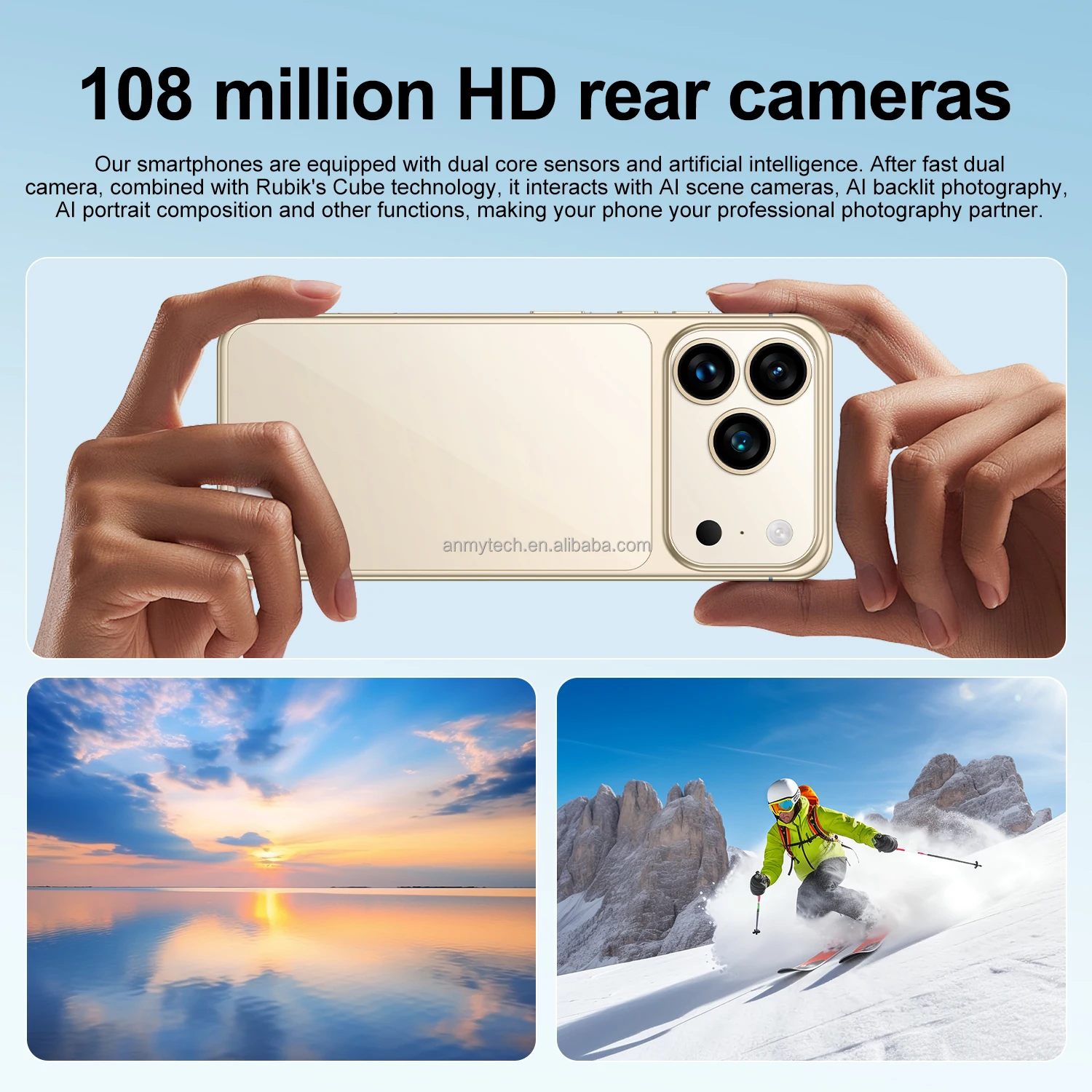 I 17 Pro Max 5G LTE CDMA Dual SIM Card Octa Core 16GB 1TB 8000mAh HD OLED 90Hz Fast 7.3