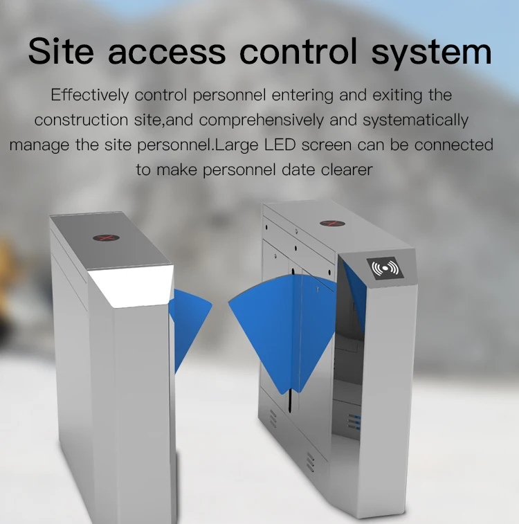 Thinmoo Fast Speed Automatic Flap Barrier Gate for High-Security Access Control in Metro Stations and Office Buildings