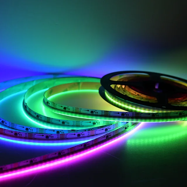 Newest Dam LED Addressable RGB/RGBW/CCT COB LED Light Strip 672leds/m COB Side Emitting Smart Lights Strip Light Flexible