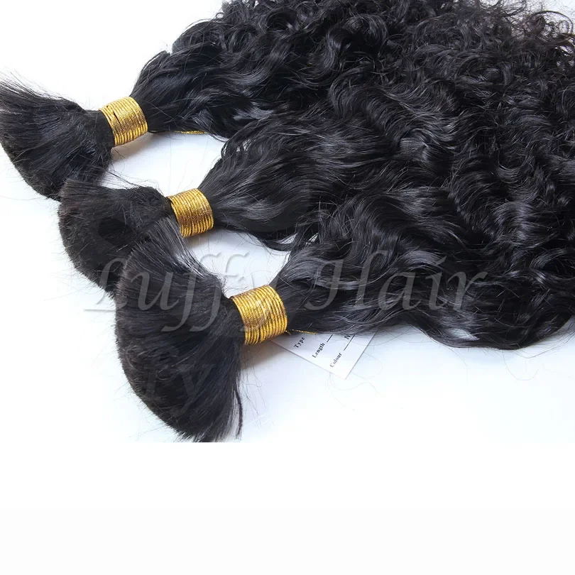 Capelli umani bagnati e ondulati sfusi per intrecciare pacchi di capelli indiani_voghion.com