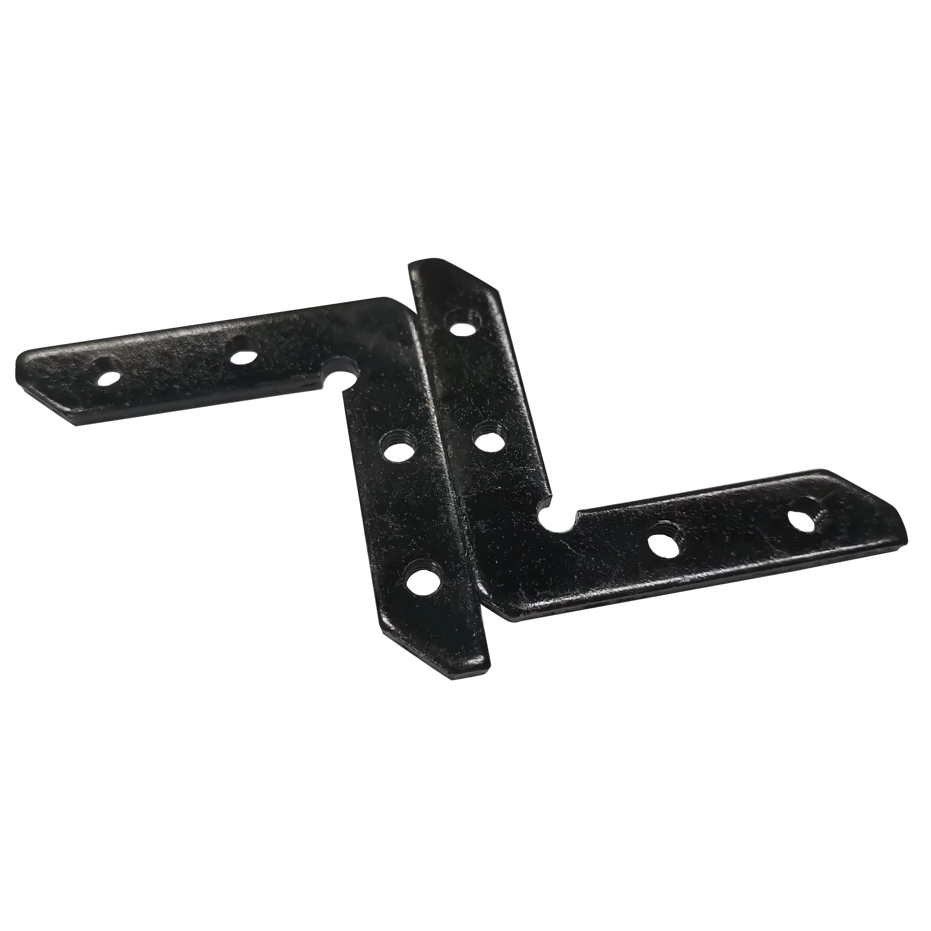 Черная дверная рама угловая фоторамка с кодом аксессуары для сборки L-образного кронштейна 4 отверстиями ремонта соединитель из углеродистой стали по