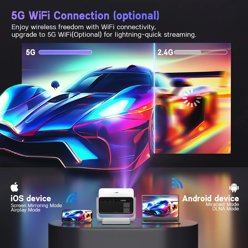 C30 Pro Movie Lcd Data Show Multimedia 3D Android Pro Projector 4K 1080P Wifi Tv Home Cinema Film Office Projector for Movies