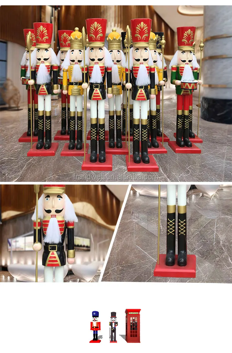 Support Customized Large Life Size Nutcracker Sculpture/fiberglass