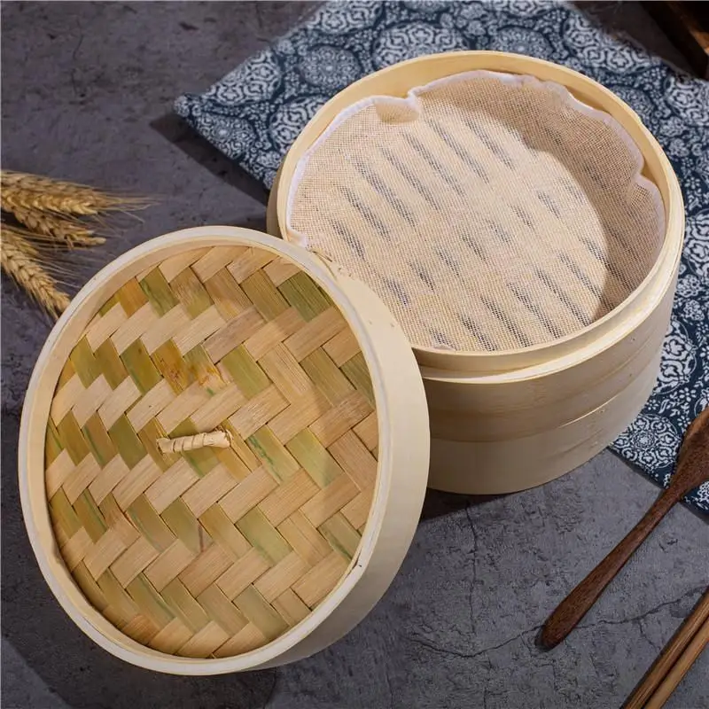 wholesale dim sum HQ-bamboo disposable steamed bun steamer
