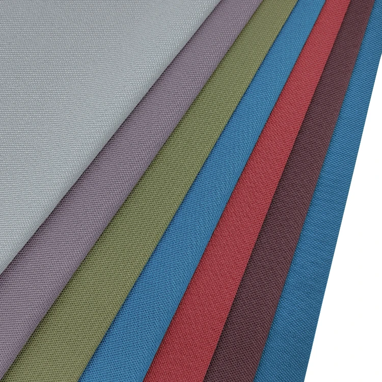 220 GSM Knit Polyester Fabric Pique Material, Custom Colors Stretch Cotton Pique Fabric for Polo T-shirt/ factory