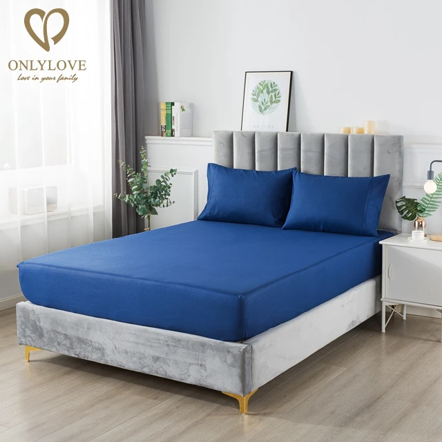 European Luxury Hotel Microfiber Solid Sheet Set Bed Linen Bed Sheet