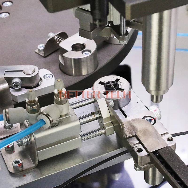 Automatic Lithium Ion Battery Assembly Machine Flaring & Cutting Ring Pre-assembly Machine Metal Machinery Assembly