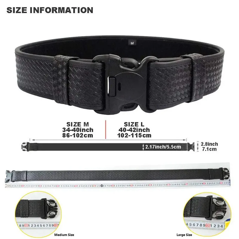High Density Outdoor Material Multifunctional Duty Web Training Belt Rig with Handcuff Case Duty Belt Tactic Waist Belts