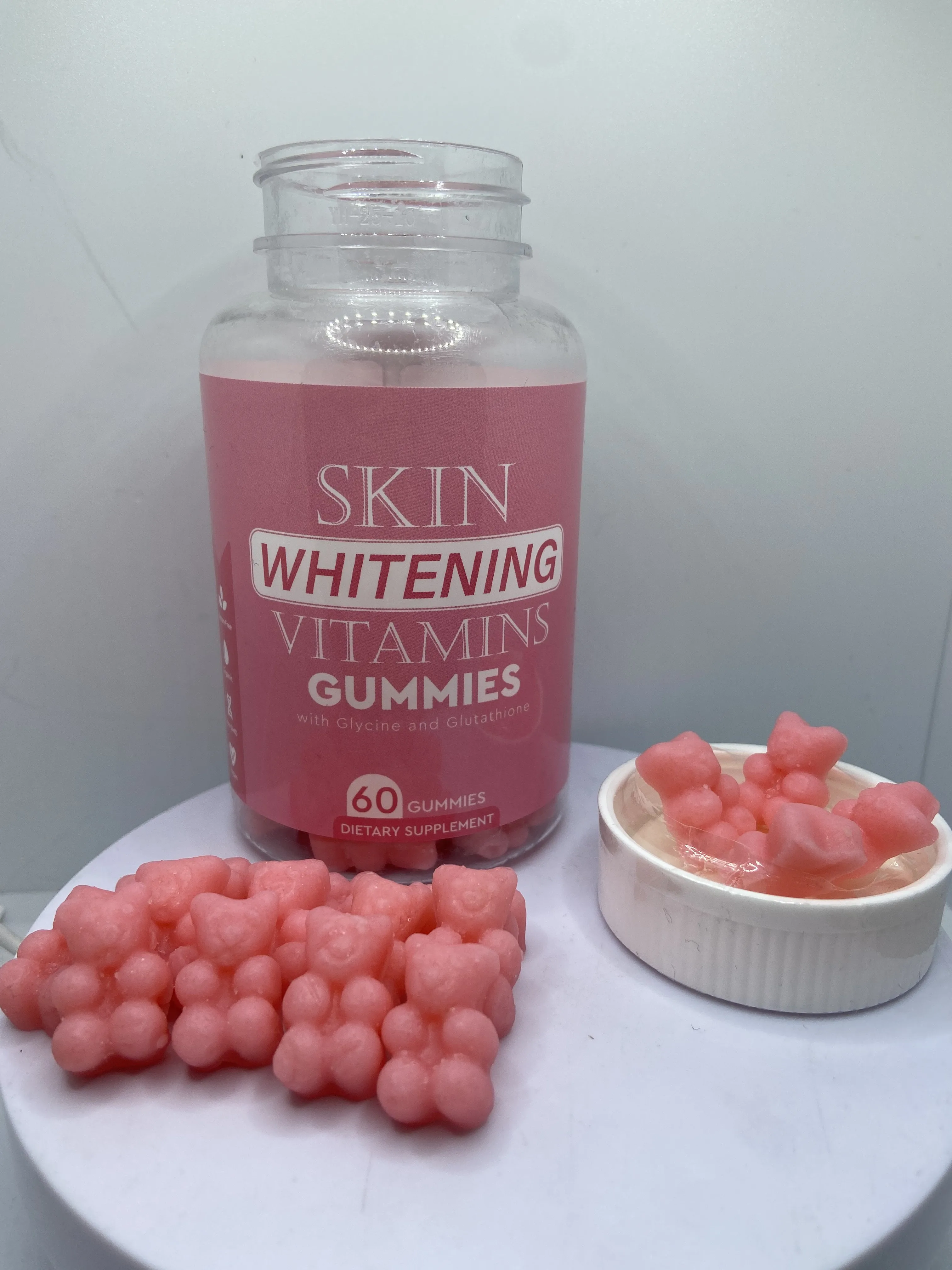 OEM Private Label Gluta Skin Gummies Whitening Glow Brightening Acne Marks Light Spot Collagen Adults