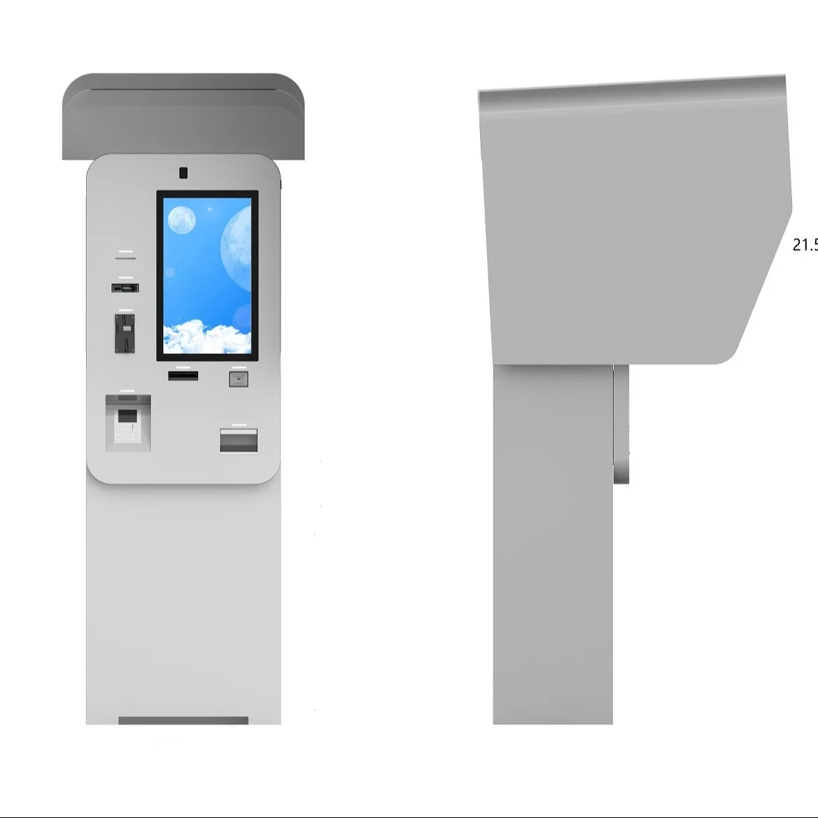 Outdoor Smart Car Parking Ticket Machine Parking Lot System RFID Card  Equipment Vechic Queue Management System Kiosk