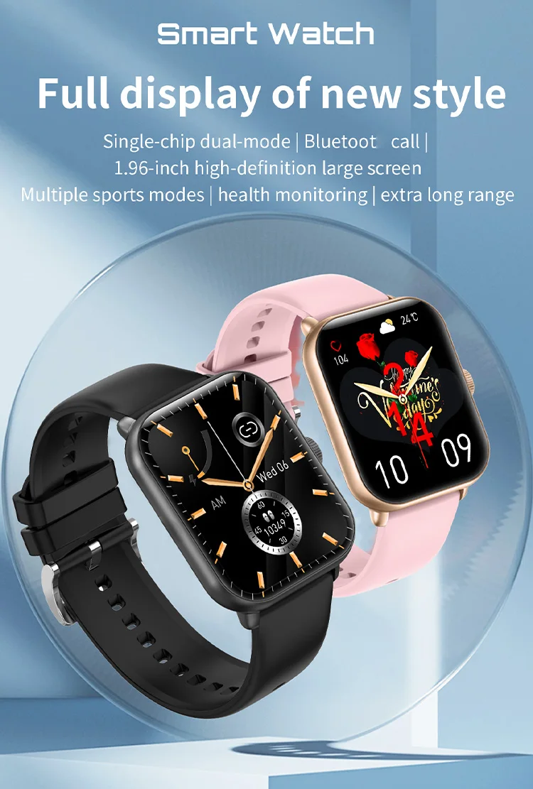 Touch screen smartwatch mobile phone talking sports wrist smart watch mobile phone connect BT calling smart watch