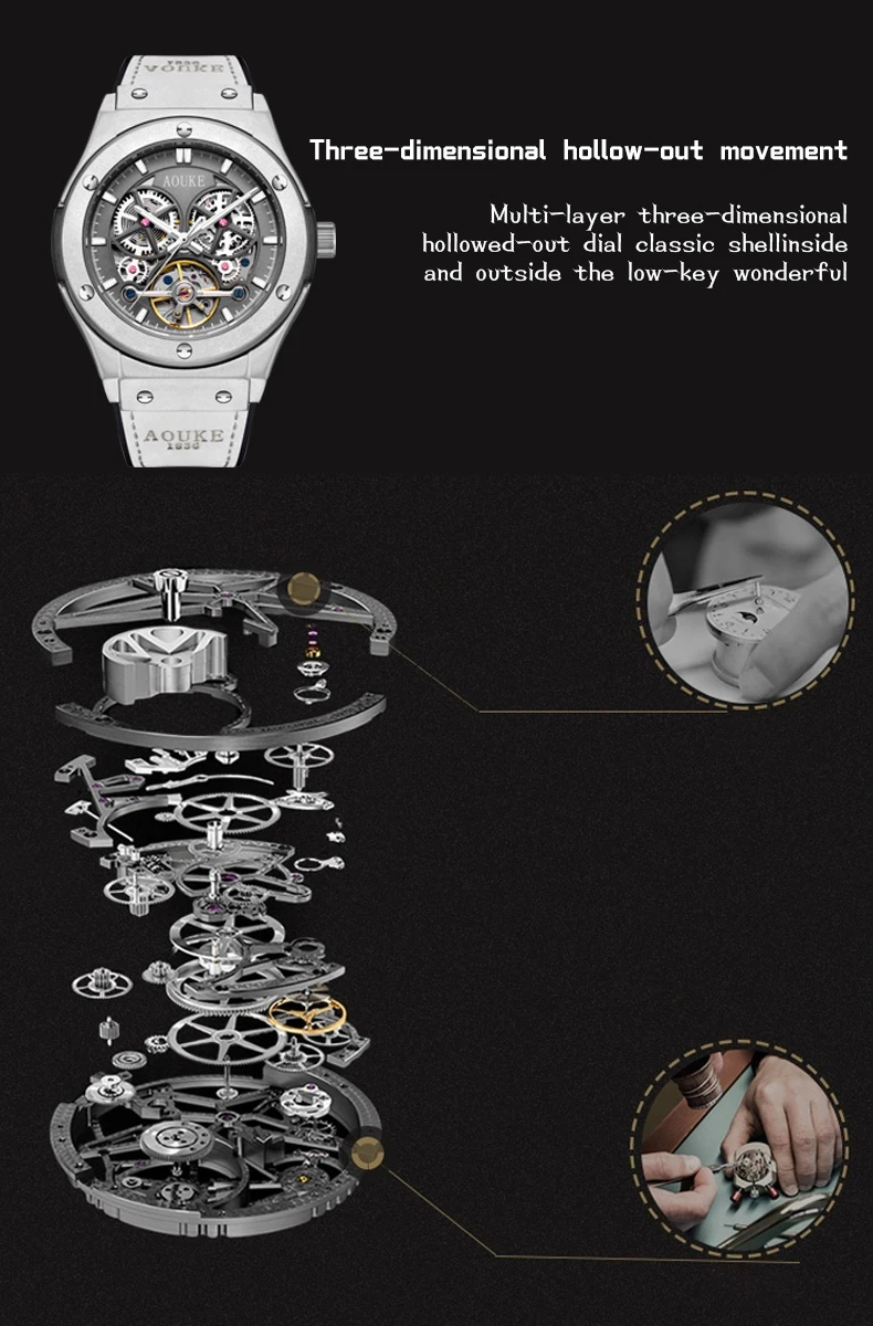 High Quality Men Luxury Refined Steel Watch Custom Design Fashion ...