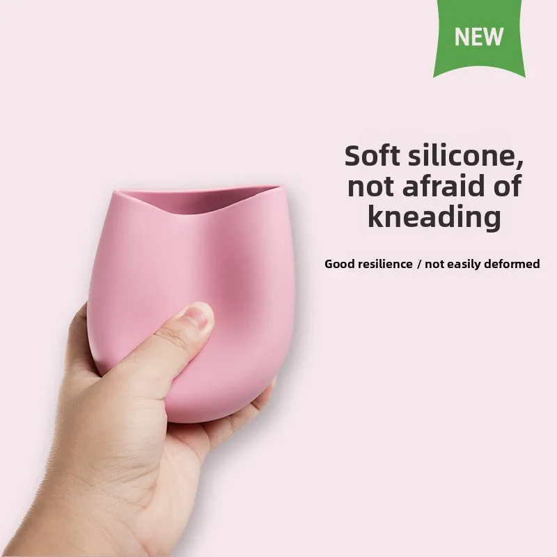 Silicone 12oz Red Wine Glass Outdoor Water Cup Customizable Logo Food Grade Eggshell preview 4