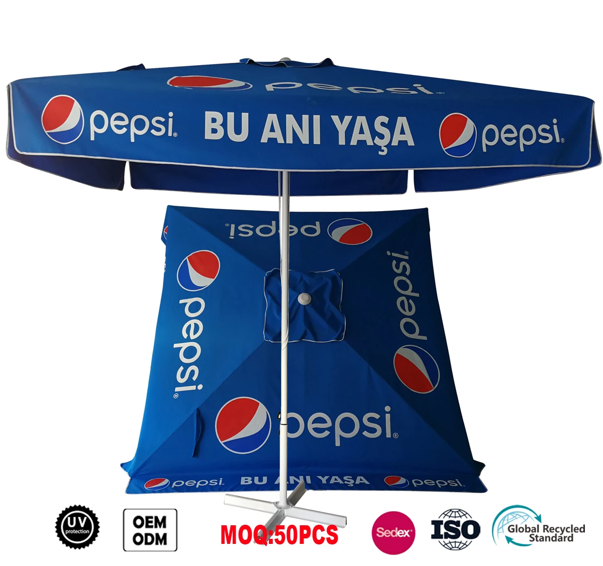 barbie patio umbrella pepsi 3x3m Big Size Outdoor Garden Umbrella with Pepsi Logo