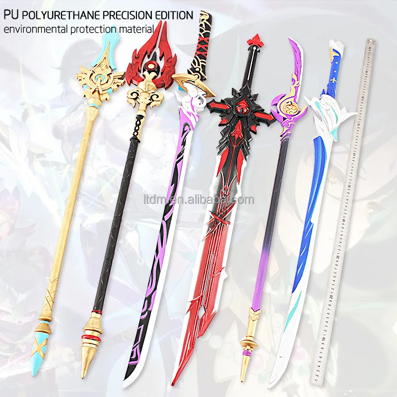 Genshin Impact Cosplay Figure Sword Weapon Pu Simulation Props Foam ...