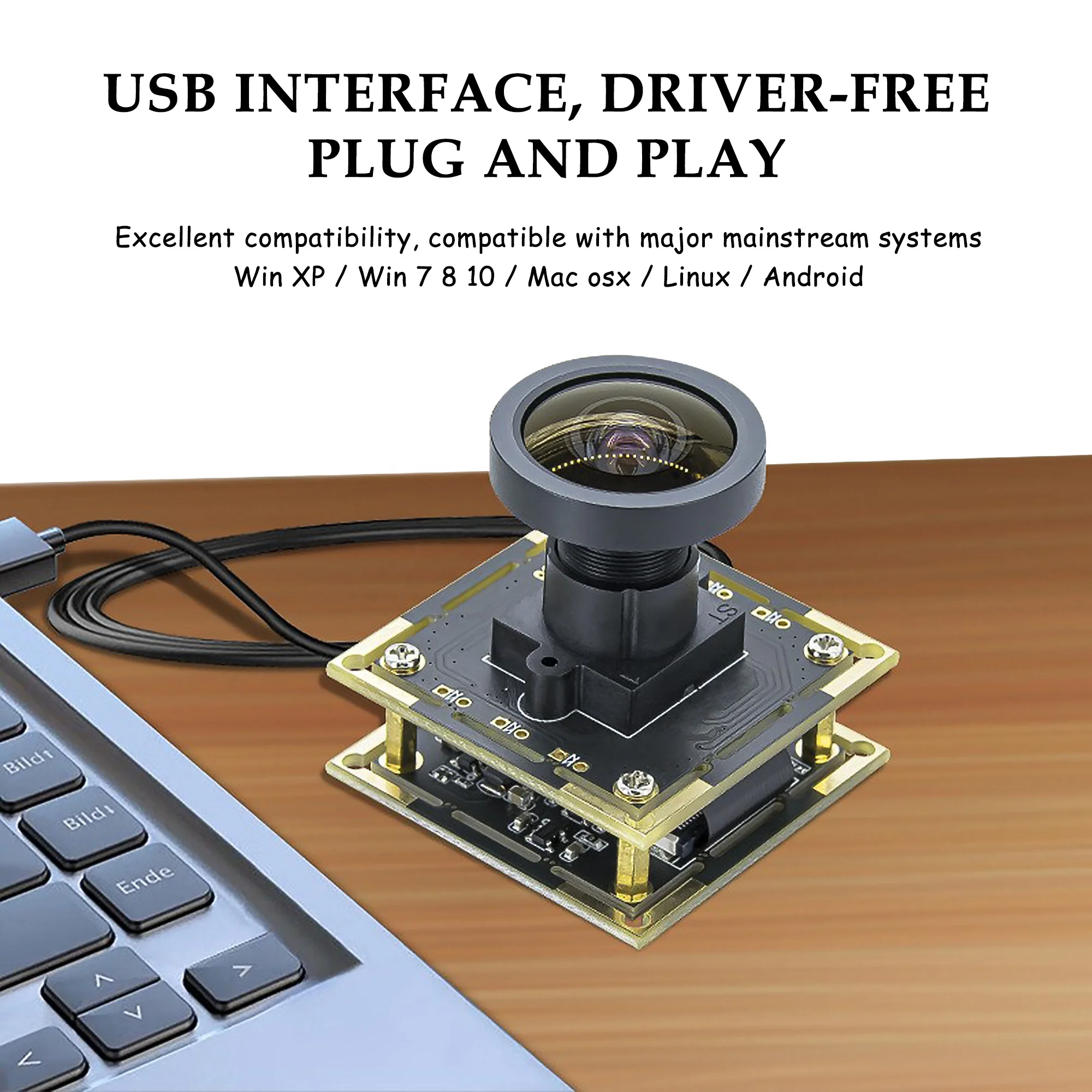 IMX678 Low Light Mini SDK USB UVC Camera Module 8MP 4K 60fps High Speed Starvis Cmos Sensor 3D Robot ATM Camera Modules