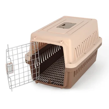 Hot Sale Dog Transport Box Airline Approved Pet cat Carrier bag Plastic House Pet Cages