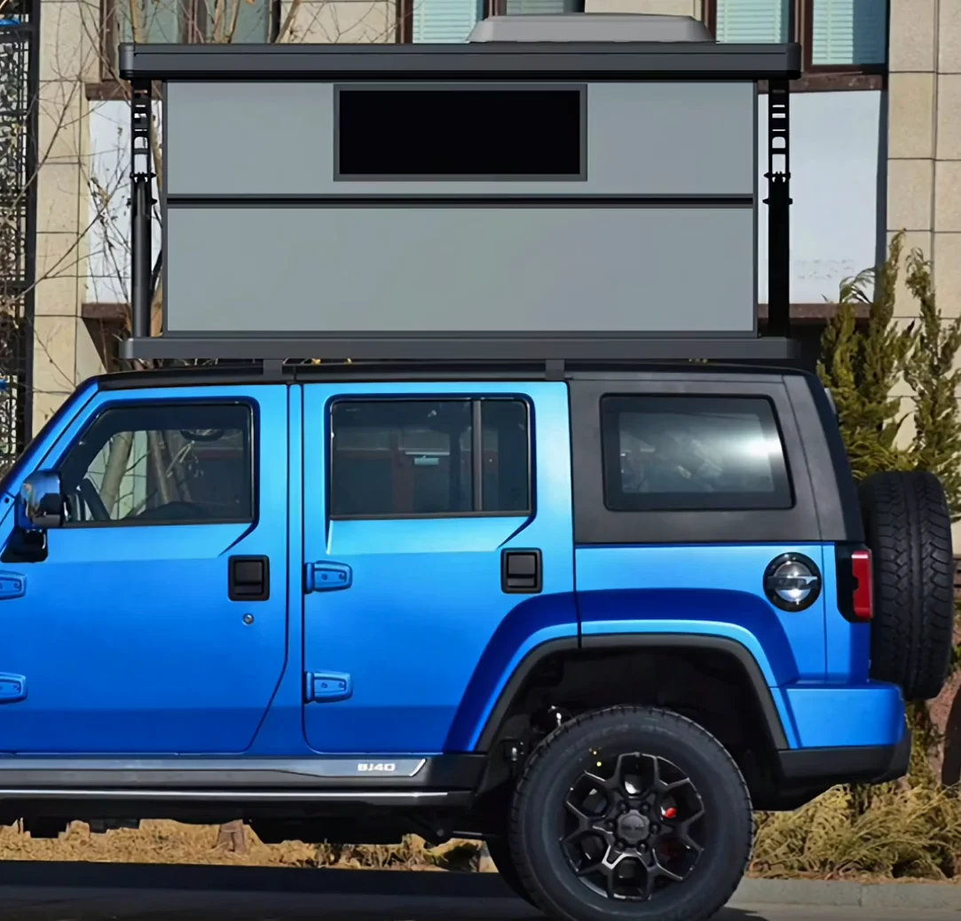 ★トムトム★自動展開式カーテントLanmodo Plus アウトドアに活躍！夏も冬も愛車を守る自動展開式カーテント