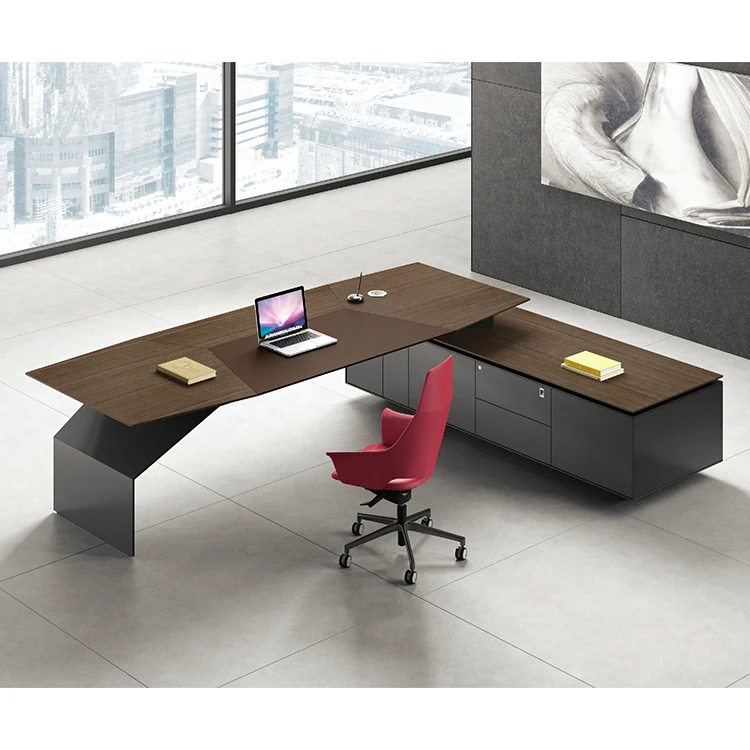 Buy Large L Shaped Contemporary Executive Office Desk Modern Office Desk  Executive Desk Luxury Office Furniture from Guangzhou Sunshine Furniture  Co., Ltd., China