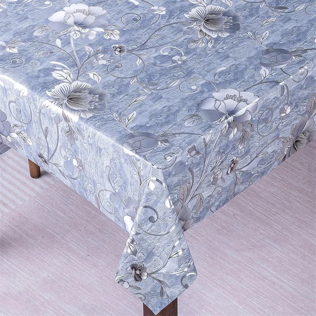 BOEN Eco-Friendly PVC Tablecloth Roll Printed Embossed Waterproof Plastic Table Cover for Home Dining and Event Use