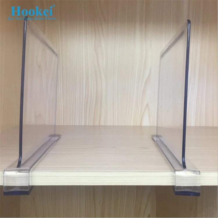 Divisori Per Mensole In Acrilico Trasparente – 30x20 Cm, Regolabili, Antiscivolo, Per Armadio, Cucina E Ufficio