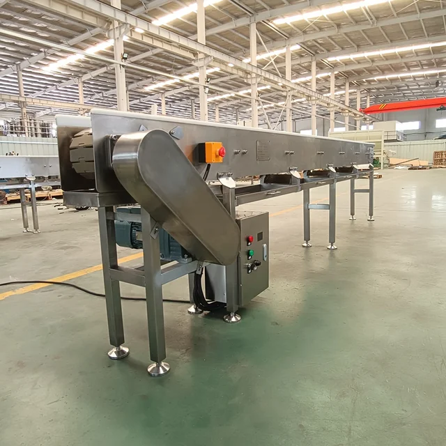 Factory Technical Support SS304 Slat Easy to Maintain Continuous Food Beverage Stainless Steel Conveyor 3