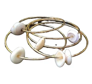 Fashion Women Jewelry Customized Hawaiian Shell Pearl Bangle